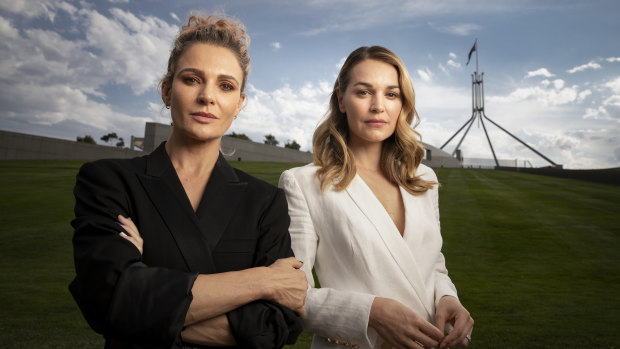 Danielle Cormack and Laura Gordon star in Secret City: Under the Eagle.
