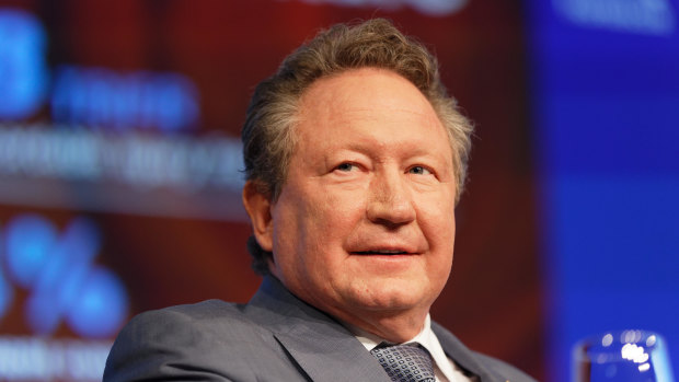 Mining magnate Andrew Forrest is the chairman and biggest shareholder of iron ore miner Fortescue Metals Group.