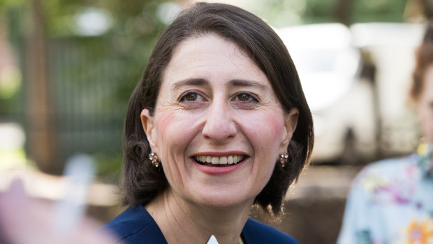 NSW Premier Gladys Berejiklian on Sunday after her election victory.