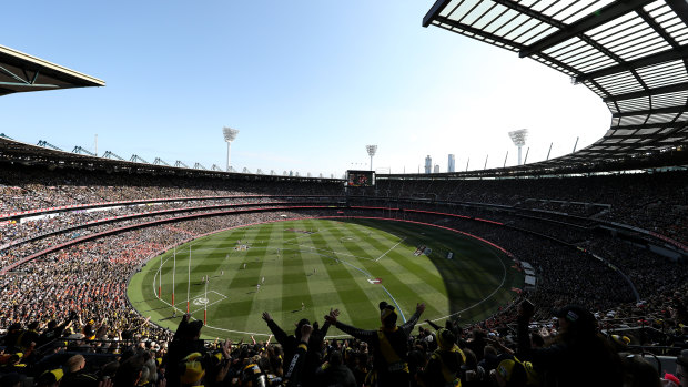 The 2019 AFL grand final at the MCG. 