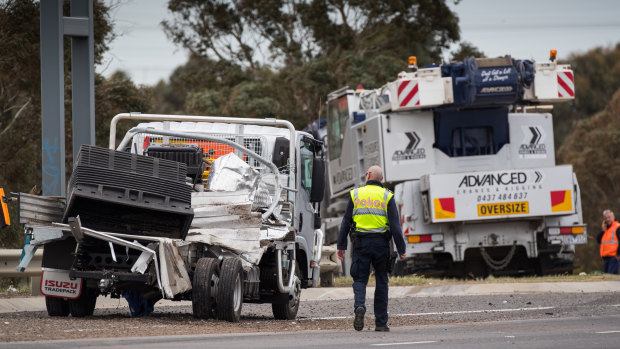 A man was killed when he was hit while he was checking his load in the emergency lane on the Western Ring road.