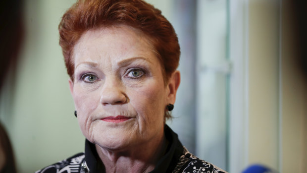 Pauline Hanson holds a potential deciding vote in the debate over the Ensuring Integrity Bill. 