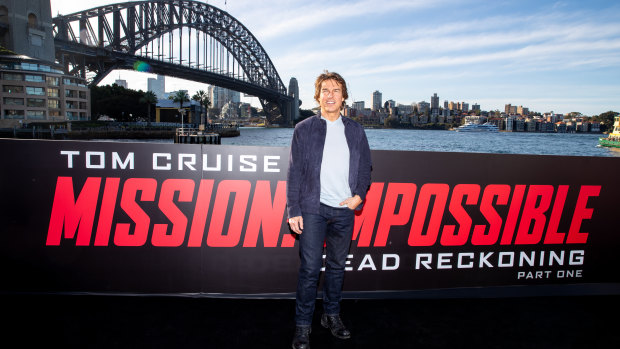 Tom Cruise in Sydney for the premiere of Mission: Impossible Dead Reckoning.
