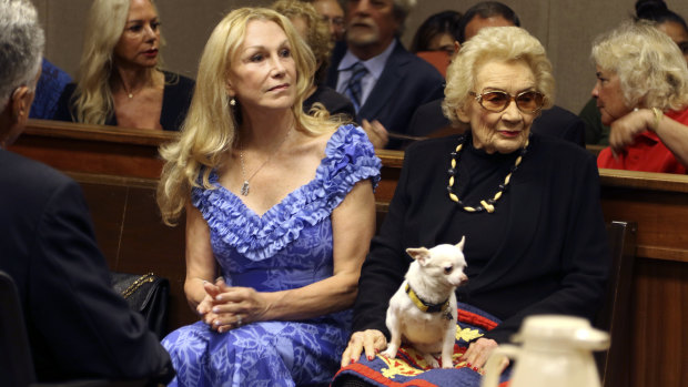 Abigail Kawananakoa, right, and her wife Veronica Gail Worth in court.
