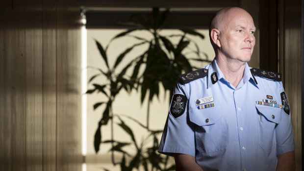 ACT Policing Chief Police Officer Ray Johnson.