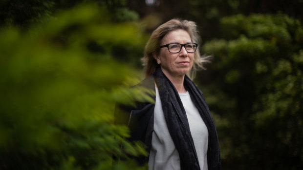 Rosie Batty, at home in Tyabb on Friday, has opened up about grief, pain and resilience for a new podcast to support those struggling with isolation.