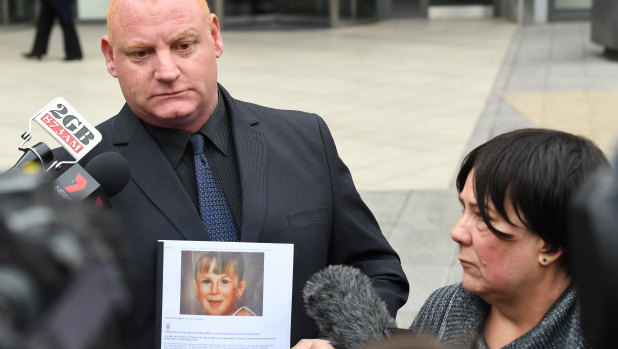 Jurina Hickson speaks to the media outside court on Tuesday. 