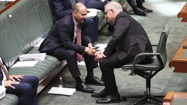 The budget should not be a squandered opportunity ... Treasurer Josh Frydenberg and Prime Minister Scott Morrison.
