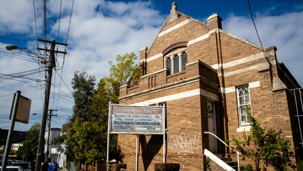 The disused church on Illawarra Road in Marrickville could be turned into a block of affordable housing units.