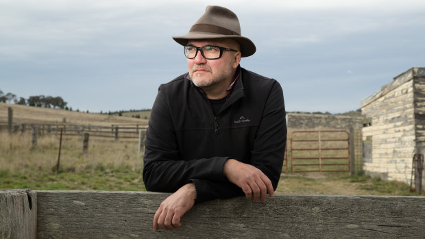 Pollster Mark Textor on his 80-hectare farm in Goulburn.