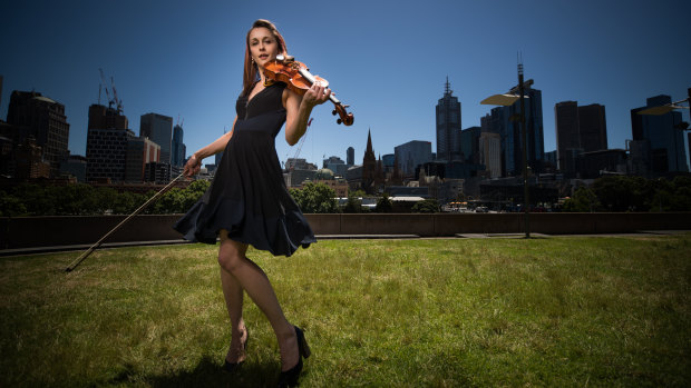 Violinist and Melbourne Ensemble lead Freya Franzen.