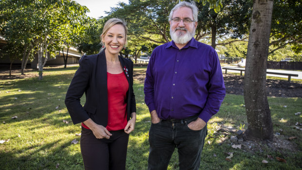 Greens senator Andrew Bartlett and former Greens senator Larissa Waters.