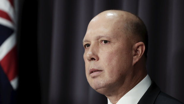 Minister for Home Affairs Peter Dutton 