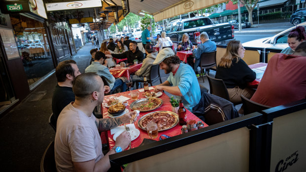 Melburnians flocked to ailing Lygon Street on the weekend.