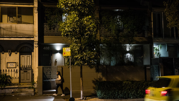 A Surry Hills brothel. Owners estimate up to a third of sex workers are university students.