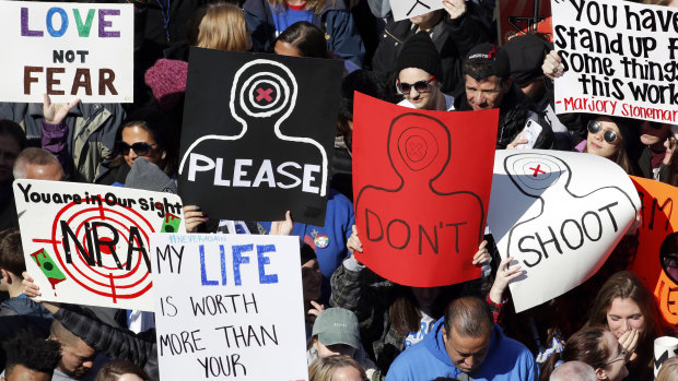 "March for Our Lives" strategist Matt Deitsch said "it sounds like the NRA wants to protect people who help them sell guns, not kids".  