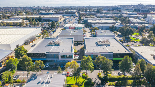 13-15 Compark Circuit in Mulgrave has two office buildings on separate titles.