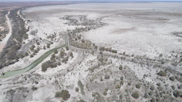 Drying out in a hurry: the Menindee Lakes system as of January 2019.