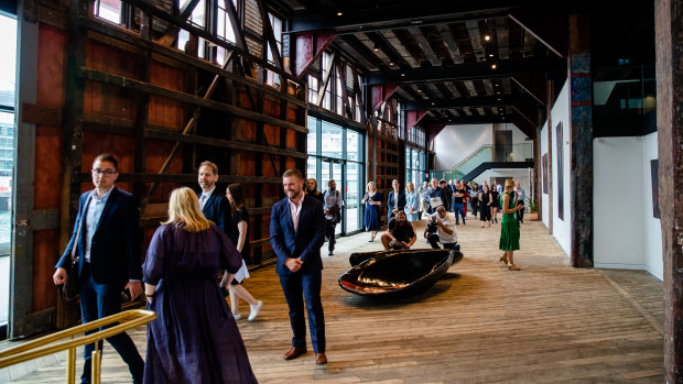 Inside part of the newly refurbished Walsh Bay Arts Precinct. 