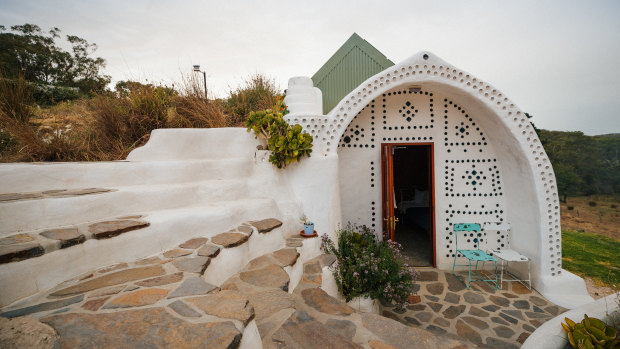 Hobbiton moves to Mykonos is the look of Earthship Ironback.
