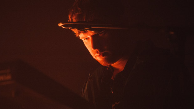 James Blake performs at The Forum in Melbourne.