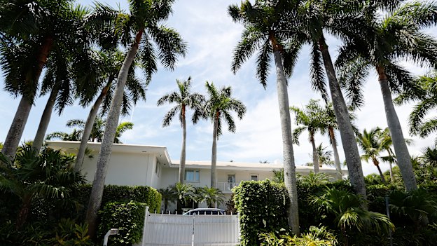 The Florida residence of Jeffrey Epstein in Palm Beach in 2019.