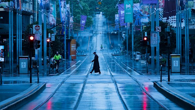 As busy as Bourke Street Mall. Melbourne's CBD during COVID-19.