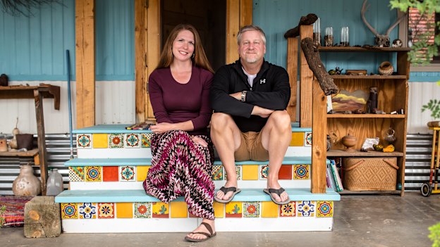 Alice and Michael Hutchins are divided on Trump.