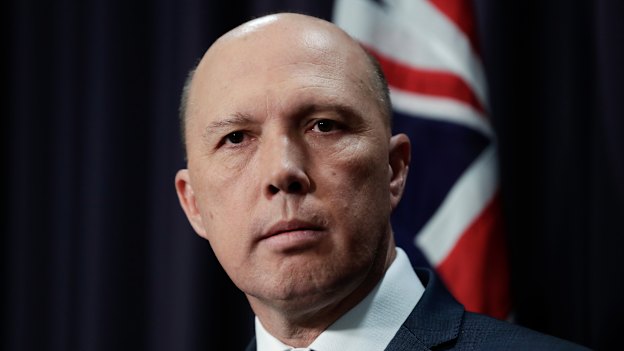 Home Affairs Minister Peter Dutton is in charge of the Australian Border Force. 