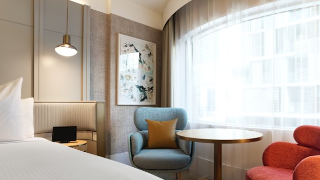 A room in The Porter House Hotel, opposite the southern end of Hyde Park.