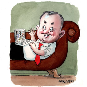 Albo on the couch. 