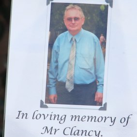 Memorial to former deputy principal Michael Clancy at Albion Park Public School. 
