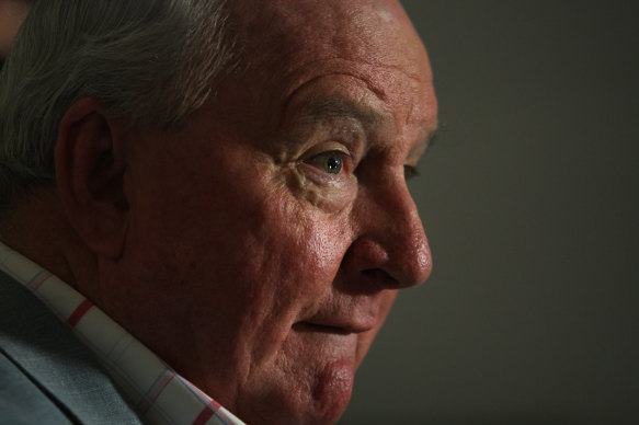 Veteran broadcaster Alan Jones. 