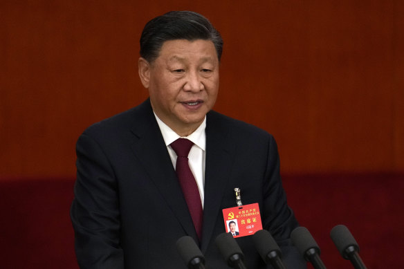 Xi Jinping on Sunday used his speech to the Communist Party congress to rail against “foreign interference” and “protectionism and bullying” by other countries.