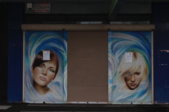 St. Mary’s shopping precinct in the Penrith area resembled a ghost town today