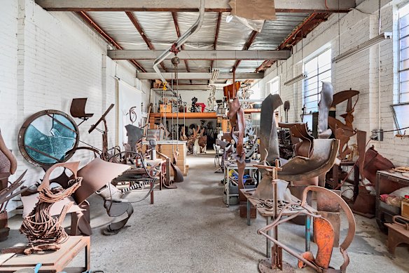 Inside the North Melbourne studio of sculptor Erwin Fabian.