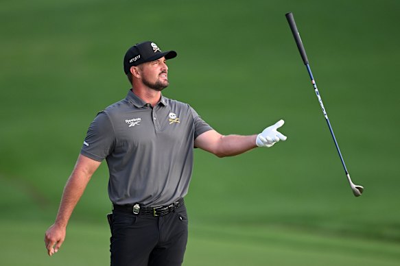 Bryson DeChambeau during round one of the US PGA.