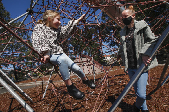 Patricia Graham of Minto with her daughter Ellectra. 