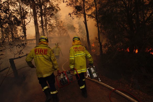 Fire and Rescue NSW firefighters on the Mid North Coast during the week.