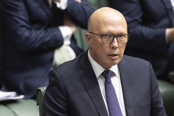 Opposition Leader Peter Dutton has called for a complete halt  to arrivals from Gaza. 