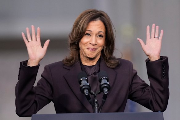 Unsuccessful presidential candidate Kamala Harris gives her concession speech at Howard University.
