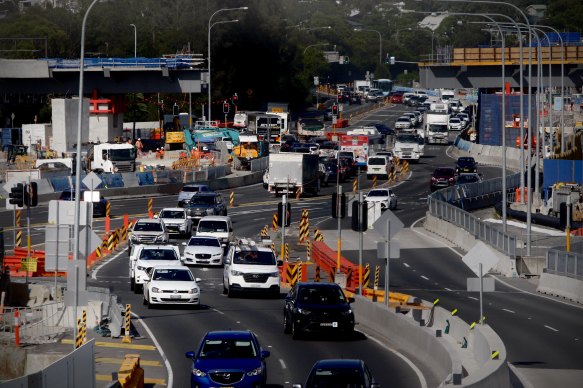 Construction on the WestConnex motorway, designed to make it easier to  travel around Sydney by car, is due to finish in 2023.