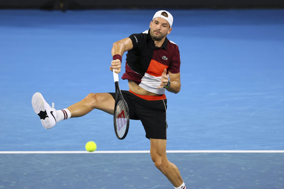Grigor Dimitrov proved too good for Andy Murray on Monday night.