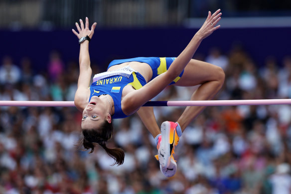 Competing in Paris, Yaroslava Mahuchikh says her mind is constantly on the destruction back home in Ukraine. 