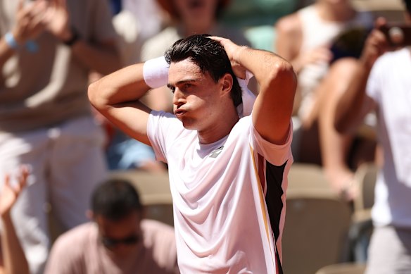 Adam Walton lost in the second round after his first top-10 win against Daniil Medvedev in the first round.