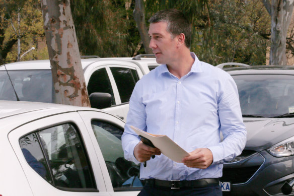 Silvagni during his time as Blues list manager, in 2015.