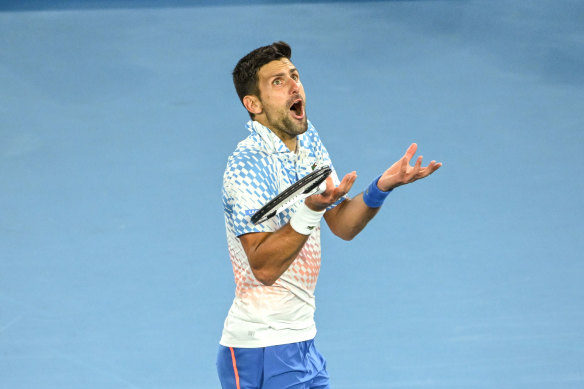 Novak Djokovic is in a class of his own heading into the third set.