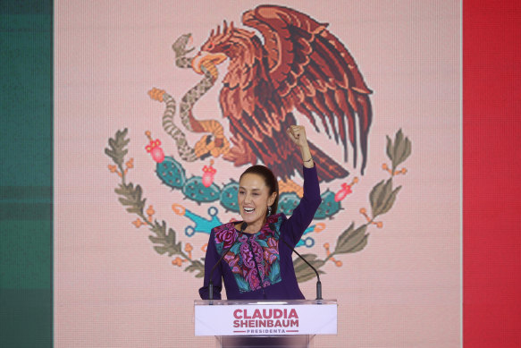Mexican president-elect Claudia Sheinbaum.