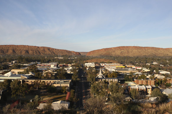 The Northern Territory town of Alice Springs.