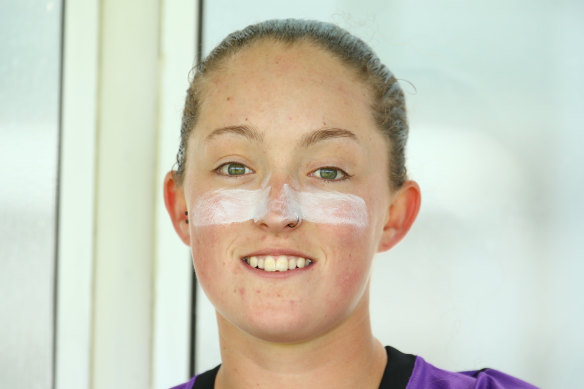 Hurricanes wicketkeeper Emily Smith. 